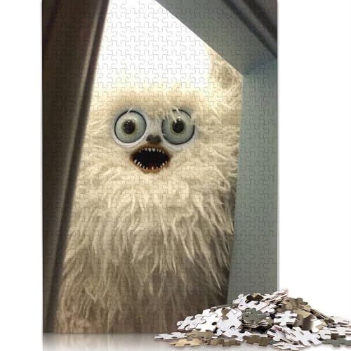 Furry Monster Puzzle, kreative Spiele, 100% recycelter Karton, Puzzle für Erwachsene, 1000 Teile (75 x 50 cm) von LMYmoney