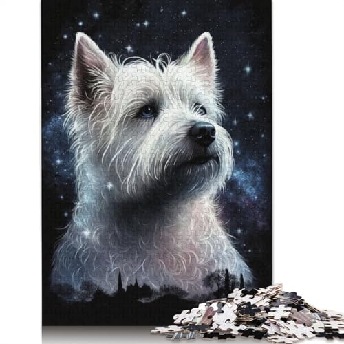 Galaxy Animal Dog Puzzle, anpassbare Bilder, 100% recycelter Karton, Puzzle für Kinder und Erwachsene ab 12 Jahren, einzigartiges Geschenk, 1000 Teile (75 x 50 cm) von LMYmoney