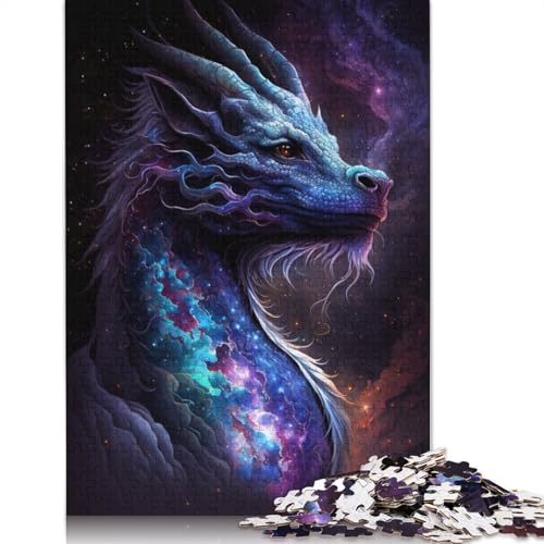Galaxy Art Chinesischer Drache Puzzle Spielzeug Lernspiel Premium-Karton Puzzle für Erwachsene Kinder 1000 Teile (75 x 50 cm) von LMYmoney