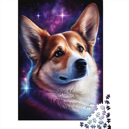 Galaxy Art Corgi-Puzzle, 100% recycelter Karton, 100% recycelter Karton, Puzzle für Jungen oder Mädchen, 1000 Teile (38 x 26 cm) von LMYmoney