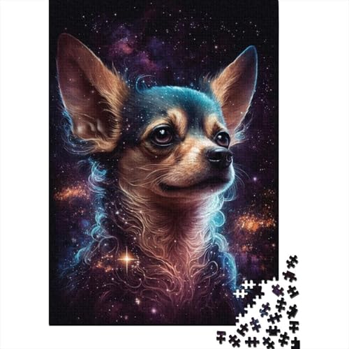 Galaxy Chihuahua Puzzle, präzises ineinandergreifendes Papier-Rechteckpuzzle für Erwachsene und Kinder, einzigartiges Geschenk, 1000 Teile (38 x 26 cm) von LMYmoney