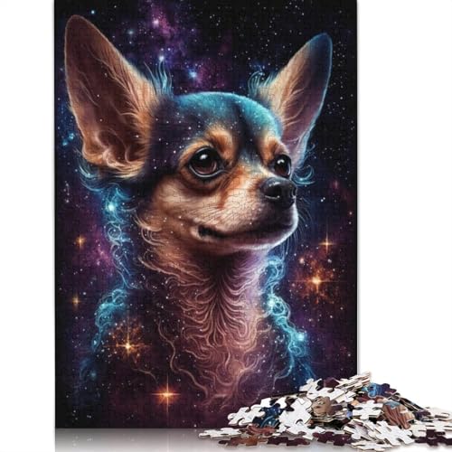 Galaxy Chihuahua-Puzzle für Erwachsene und Jugendliche, 1000 Teile, Holzpuzzles für Teenager, Geschenke, Denksportspiel, 1000 Teile (75 x 50 cm) von LMYmoney