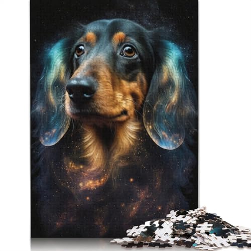 Galaxy-Dackel-Puzzle, Lernspiele, Familienaktivitäten, Premium-Karton-Puzzle für Frauen und Männer, 1000 Teile (75 x 50 cm) von LMYmoney
