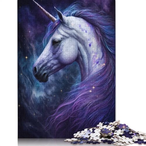Galaxy-Einhorn-Puzzle für Erwachsene und Jugendliche, 1000 Teile, Holzpuzzle für Erwachsene, Puzzles für Jugendliche ab 12 Jahren, (75 x 50 cm) von LMYmoney