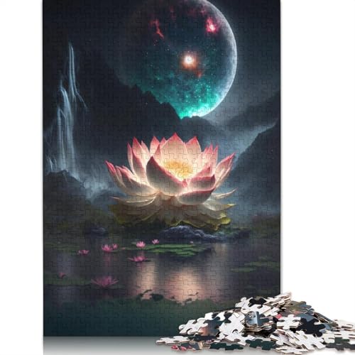 Galaxy Fantasy Lotus Puzzles für Erwachsene, 1000-teiliges Puzzle für Teenager ab 12 Jahren, 1000 Teile (75 x 50 cm) von LMYmoney