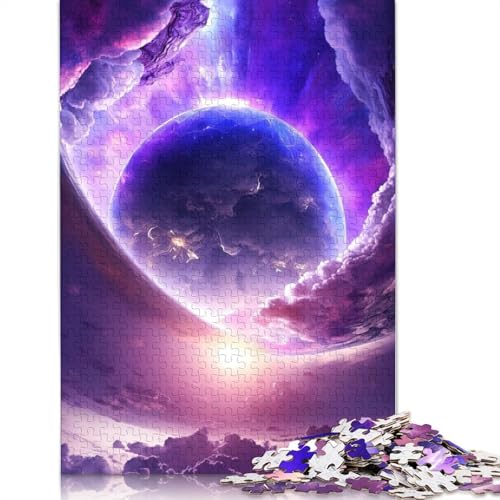 Galaxy Fantasy Planet Puzzle, herausfordernd und knifflig, 100% recycelter Karton, Puzzle für Erwachsene und Kinder, 1000 Teile (75 x 50 cm) von LMYmoney