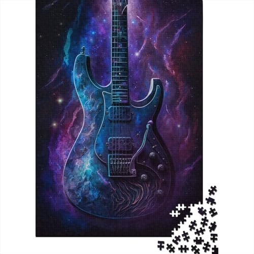 Galaxy-Gitarren-Puzzle, Lernspiele, Familienaktivitäten, Premium-Karton-Puzzle für Frauen und Männer, 1000 Teile (38 x 26 cm) von LMYmoney