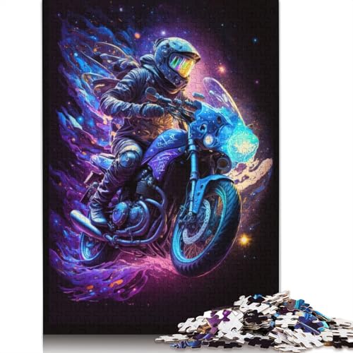 Galaxy-Motorräder-Puzzle, 100% recycelter Karton, 100% recycelter Karton, Puzzle für Jungen oder Mädchen, 1000 Teile (75 x 50 cm) von LMYmoney