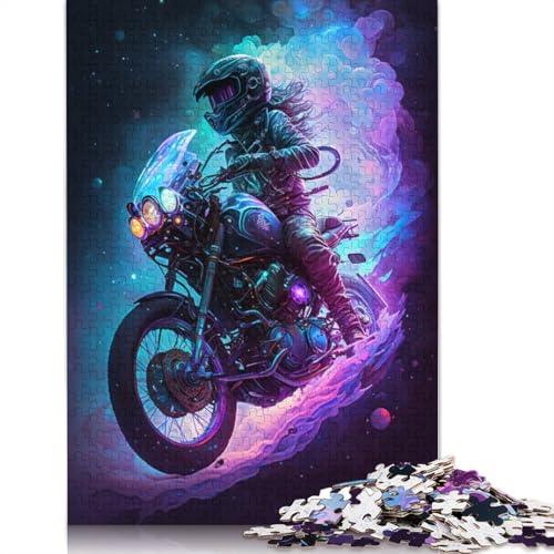 Galaxy-Motorräder-Puzzle, Dekompressionsspielzeug, rechteckiges Papierpuzzle für Kinder und Erwachsene ab 12 Jahren, 1000 Teile (75 x 50 cm) von LMYmoney