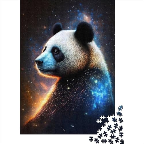 Galaxy Panda Puzzle, Dekompressionsspielzeug, rechteckiges Papierpuzzle für Kinder und Erwachsene ab 12 Jahren, 1000 Teile (38 x 26 cm) von LMYmoney