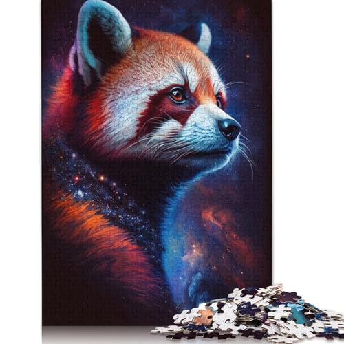 Galaxy Red Raccoon Puzzle-Spielzeug, Lernspiel, Premium-Karton-Puzzle für Erwachsene und Kinder, 1000 Teile (75 x 50 cm) von LMYmoney