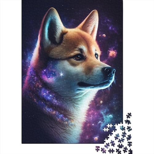 Galaxy Shiba Inu Puzzle 1000 Teile für Erwachsene und Teenager ab 12 Jahren, 1000 Teile (38 x 26 cm) von LMYmoney