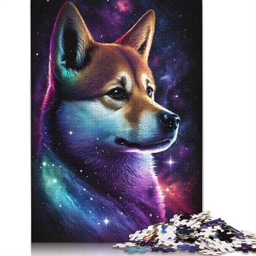 Galaxy Shiba Inu Puzzles für Erwachsene, 1000-teiliges Puzzle für Teenager ab 12 Jahren, 1000 Teile (75 x 50 cm) von LMYmoney
