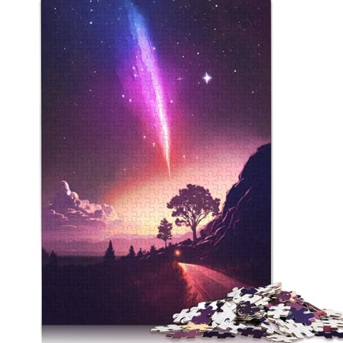 Galaxy Train Landscape 520 Puzzles für Erwachsene, Lernspiel, Puzzlespiele für Erwachsene für Jungen oder Mädchen, 520 Teile (52 x 38 cm) von LMYmoney