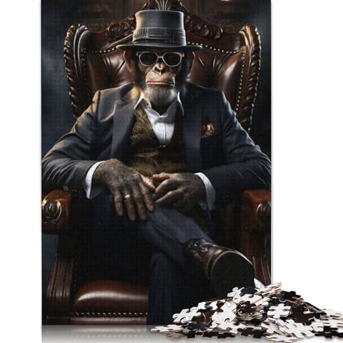 Gangster Monkey Puzzle 1000 Teile Schwer Puzzle Spielzeug Pädagogisches Spiel Impossible Herausforderungsspielzeug Für Erwachsene Und Kinder in Bewährter 1000pcs (40x28cm) von LMYmoney