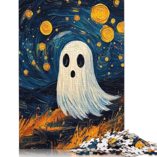 Geisterhaftes Sternennacht-Puzzle, präzises, ineinandergreifendes rechteckiges Papierpuzzle für Jungen oder Mädchen, 1000 Teile (26 x 38 cm) von LMYmoney