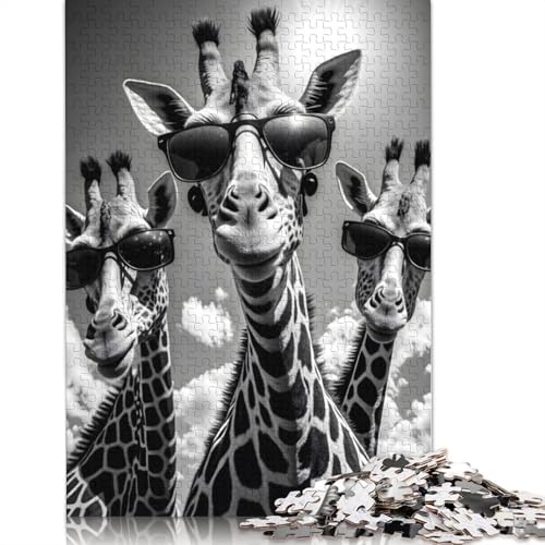 Giraffe Rap Cover Puzzles 1000 Teile Schwer Puzzle Spielzeug Lernspiel Impossible Herausforderung Spielzeug Für Erwachsene Und Kinder in Bewährter 1000pcs (75x50cm) von LMYmoney