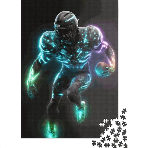 Glowing Football Puzzles 1000 Teile Schwer Puzzle Spielzeug Lernspiel Impossible Herausforderung Spielzeug Für Erwachsene Kinder 1000pcs (38x26cm) von LMYmoney