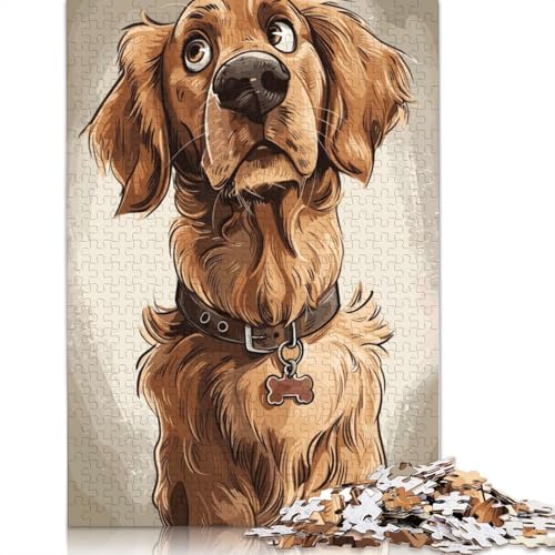 Golden Retriever Puzzle 1000-teilige Schwer Puzzle Spielzeug Lernspiel Impossible Herausforderung Spielzeug Für Erwachsene Kinder 1000pcs (40x28cm) von LMYmoney