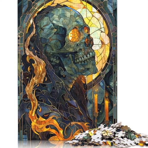Golden Skeleton Reverie Puzzles, farbenfrohe und Coole Puzzles für Kinder ab 12 Jahren, 1000 Teile (75 x 50 cm) von LMYmoney