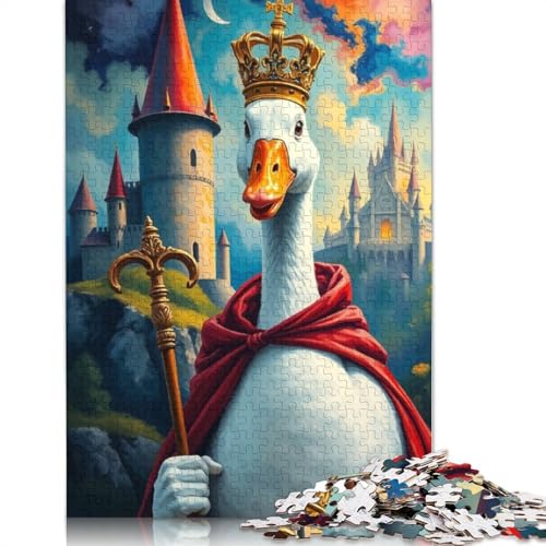 Goose King Puzzle 1000 Teile Schwer Puzzle Spielzeug Pädagogisches Spiel Impossible Herausforderung Spielzeug Für Erwachsene Kinder 1000pcs (38x26cm) von LMYmoney