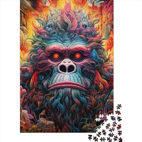 Gorilla Puzzle 1000 Teile Schwer Puzzle Spielzeug Lernspiel Impossible Herausforderungsspielzeug Für Erwachsene Und Kinder in Bewährter 1000pcs (38x26cm) von LMYmoney
