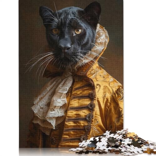 Graceful Panther Puzzle 1000 Teile Schwer Puzzle Spielzeug Pädagogisches Spiel Impossible Herausforderung Spielzeug Für Erwachsene Kinder 1000pcs (75x50cm) von LMYmoney