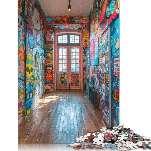 Graffiti Oasis Puzzle, 100% recycelter Karton, 100% recycelter Karton, Puzzle für Jungen oder Mädchen, 1000 Teile (26 x 38 cm) von LMYmoney