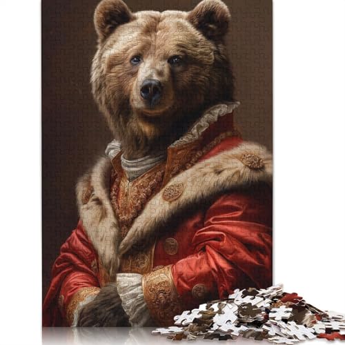 Grizzly Majesty Puzzle, Familienspaß, rechteckiges Papierpuzzle für Kinder und Erwachsene ab 12 Jahren, Geburtstagsgeschenk, 1000 Teile (26 x 38 cm) von LMYmoney