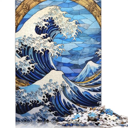Große Welle von Kanagawa Puzzles, farbenfrohe und Coole Puzzles für Kinder ab 12 Jahren, 1000 Teile (75 x 50 cm) von LMYmoney