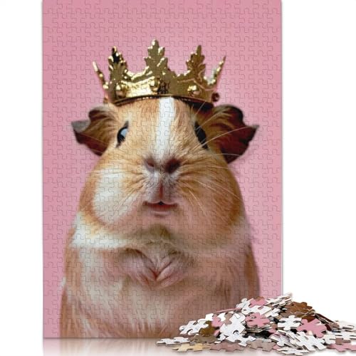 Hamster King Puzzle, anpassbare Bilder, 100% recycelter Karton, Puzzle für Kinder und Erwachsene ab 12 Jahren, einzigartiges Geschenk, 1000 Teile (26 x 38 cm) von LMYmoney