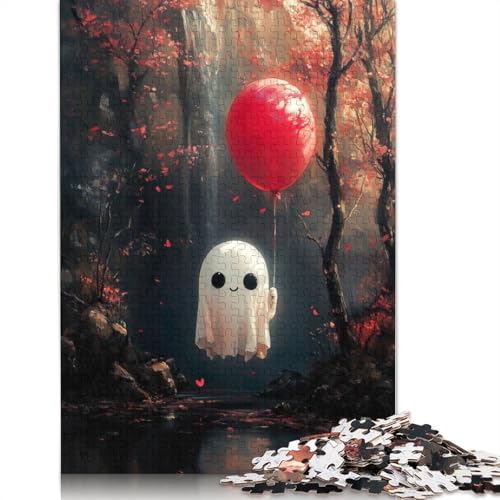 Herbstgeist mit Ballon, Puzzle für Erwachsene, Heimdekoration, Denksport-Puzzle für Kinder ab 12 Jahren, 1000 Teile (75 x 50 cm) von LMYmoney