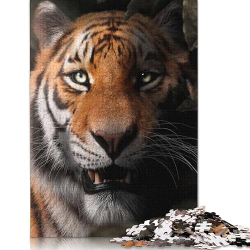 Hiding Tiger Puzzle 1000-teilige Schwer Puzzle Spielzeug Pädagogisches Spiel Impossible Herausforderung Spielzeug Für Erwachsene Kinder 1000pcs (75x50cm) von LMYmoney