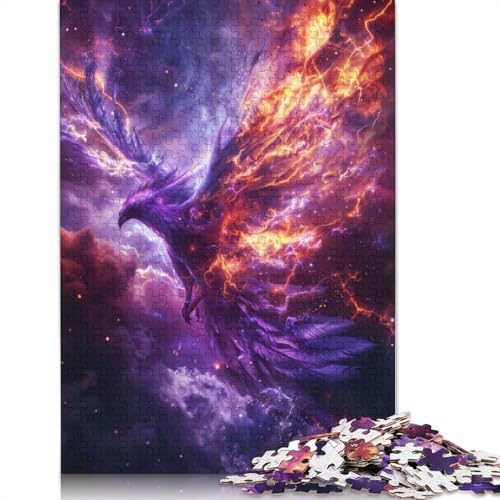 Himmlischer Phönix Puzzle für Erwachsene, 1000 Teile, DIY-Spiel, Puzzles für Erwachsene für Frauen, für Erwachsene Kinder, 1000 Stück (75 x 50 cm) von LMYmoney