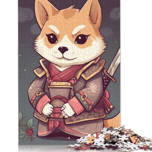 Hund, Japan, Shiba, Samurai, Puzzle für Erwachsene, Spielzeug, Lernspiel, schwierige Puzzles für Kinder ab 12 Jahren, 1500 Teile (85 x 57 cm) von LMYmoney