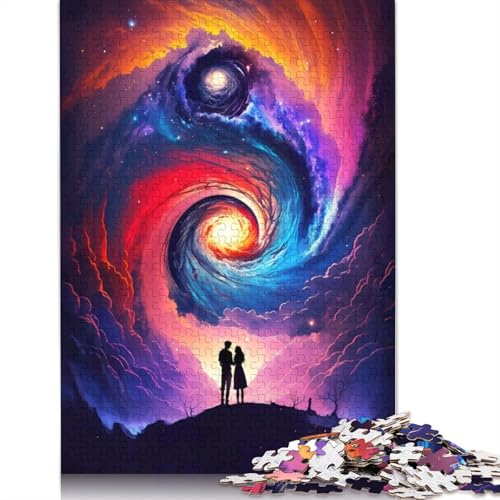 Intergalaktisches Paar, Puzzlespielzeug für Erwachsene, Lernspiel, Puzzlespiele für Erwachsene für Frauen und Männer, 520 Teile (52 x 38 cm) von LMYmoney