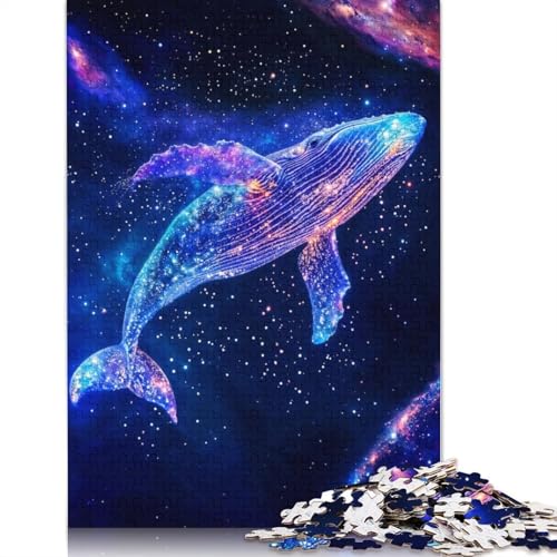 Interstellarer Nebel, Wal-Puzzle, farbenfrohe, Coole Puzzles für Kinder ab 12 Jahren, 520 Teile (52 x 38 cm) von LMYmoney