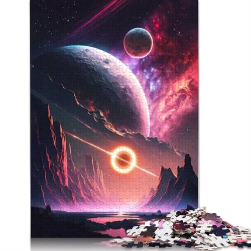 Interstellares Schwarzes Loch, 520-teiliges Puzzle, ab 18 Jahren, Lernspiele, Puzzles für Erwachsene, für Frauen, für Kinder ab 12 Jahren, 520 Teile (52 x 38 cm) von LMYmoney