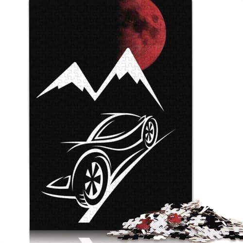 JDM Moon Car Puzzles 1000 Teile Schwer Puzzle Spielzeug Lernspiel Impossible Herausforderungsspielzeug Für Erwachsene Und Kinder Ab 14 Jahren 1000pcs (75x50cm) von LMYmoney