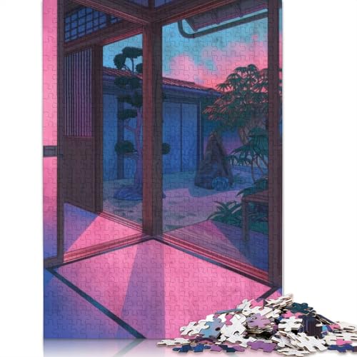 Japan Painting Puzzle 1000 Teile Schwer Puzzle Spielzeug Lernspiel Impossible Herausforderungsspielzeug Für Erwachsene Und Kinder Ab 14 Jahren 1000pcs (38x26cm) von LMYmoney