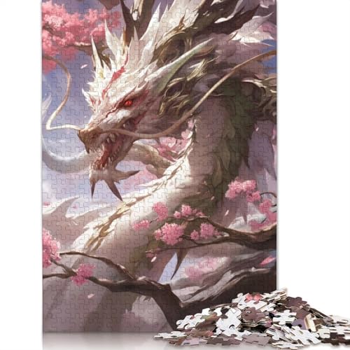 Japanische Drachen-Malpuzzles für Erwachsene, 1500 herausfordernde und knifflige ungewöhnliche Puzzles für Kinder ab 12 Jahren, 1500 Teile (85 x 57 cm) von LMYmoney