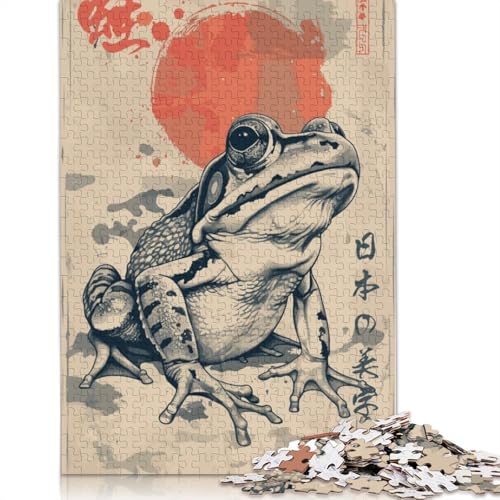 Japanisches Cottagecore-Frosch-Puzzle mit 520 Teilen für Erwachsene. Anspruchsvolle und knifflige Puzzles für Erwachsene und Kinder. 520 Teile (52 x 38 cm) von LMYmoney