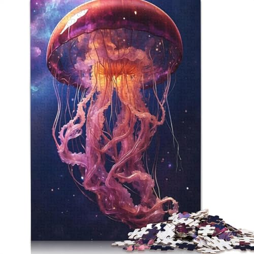 Jellyfish Puzzles 1000 Teile Schwer Puzzle Spielzeug Lernspiel Impossible Herausforderung Spielzeug Für Erwachsene Und Kinder in Bewährter 1000pcs (38x26cm) von LMYmoney
