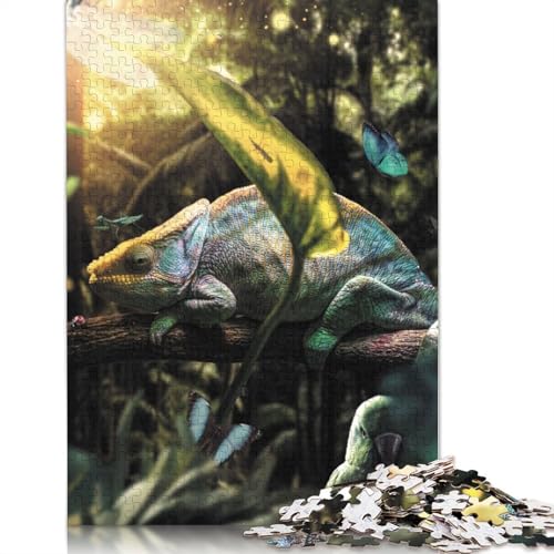 Jungle Party Puzzles 1000 Teile Schwer Puzzle Spielzeug Lernspiel Impossible Herausforderung Spielzeug Für Erwachsene Kinder 1000pcs (75x50cm) von LMYmoney