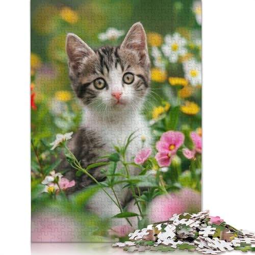 Kätzchen-Spielpuzzle, Familienspaß, 100% recycelter Karton, Puzzle für Kinder und Erwachsene ab 12 Jahren, 1000 Teile (26 x 38 cm) von LMYmoney