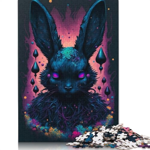 Kaninchen-Puzzle, 1000 Teile, für Erwachsene und Jugendliche ab 12 Jahren, 1000 Teile (75 x 50 cm) von LMYmoney