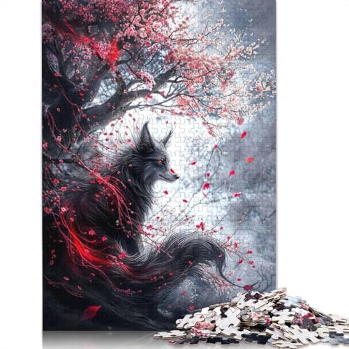 Kitsune Fox 1000-teiliges Puzzle, ab 18 Jahren, Lernspiele, Puzzles für Erwachsene, für Frauen, für Kinder ab 12 Jahren, 1000 Teile (75 x 50 cm) von LMYmoney