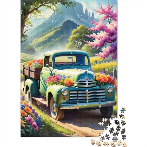 Klassisches Retro-Oldtimer-Puzzle, 100% recycelter Karton, für Jungen oder Mädchen, 1000 Teile (38 x 26 cm) von LMYmoney