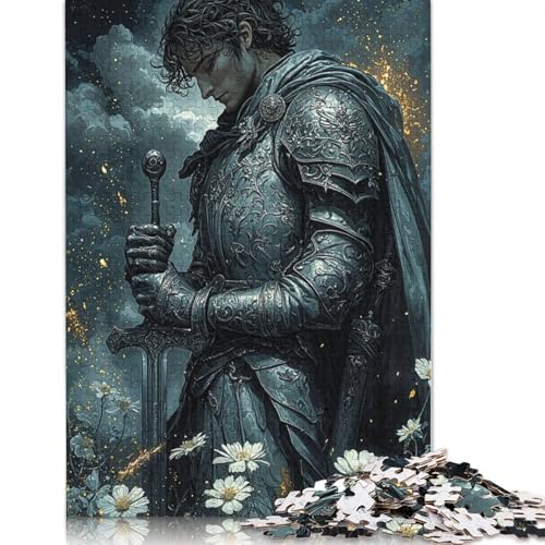 Knight in Armor Puzzle 1000 Teile Schwer Puzzle Spielzeug Pädagogisches Spiel Impossible Herausforderung Spielzeug Für Erwachsene Kinder 1000pcs (75x50cm) von LMYmoney