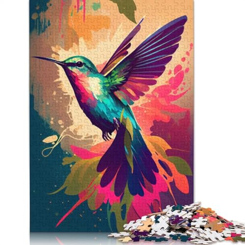Kolibri-Puzzle für Erwachsene ab 18 Jahren, Lernspiele, Puzzle für Erwachsene und Kinder, 1000 Teile (75 x 50 cm) von LMYmoney